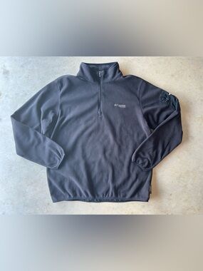Columbia Men's Black Half-Zip Fleece Pullover